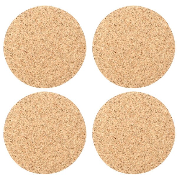 Set of 4 cork coasters